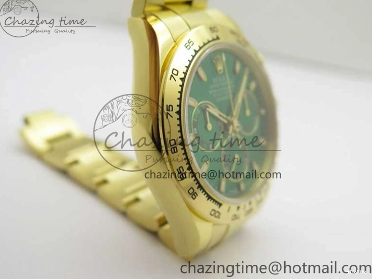 MiroTime 0302 Minimalist Daytona YG KKF 1:1 Best Edition 904L Steel Green Dial on YG Bracelet A 2451